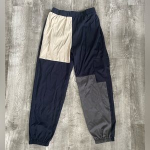 Tri colored cargo pants